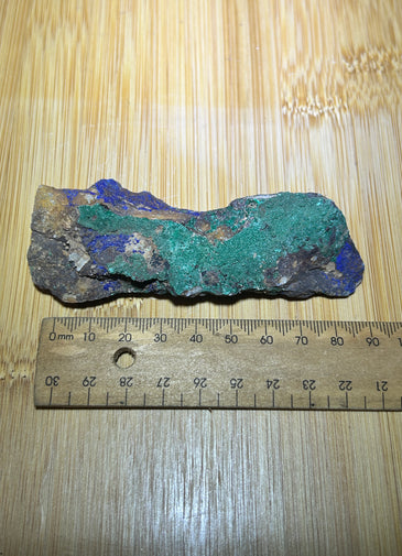 Azurite and malachite specimen