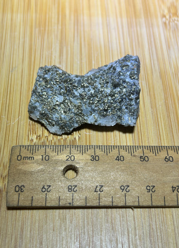 Quartz and pyrite specimen