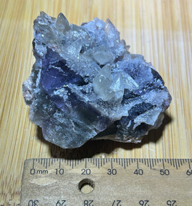 Fluorite and calcite specimen
