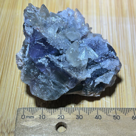 Fluorite and calcite specimen