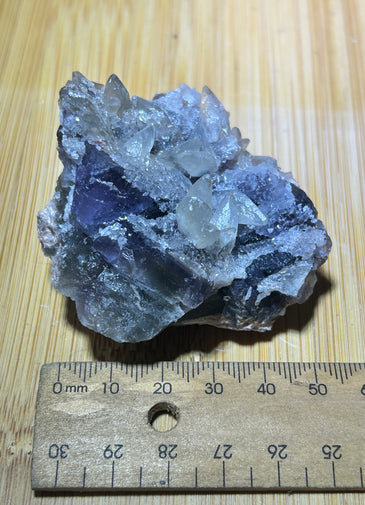 Fluorite and calcite specimen