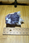 Fluorite and calcite specimen