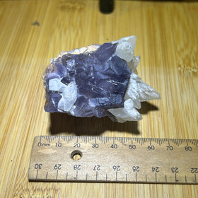 Fluorite and calcite specimen