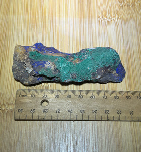 Azurite and malachite specimen
