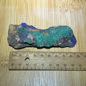 Azurite and malachite specimen